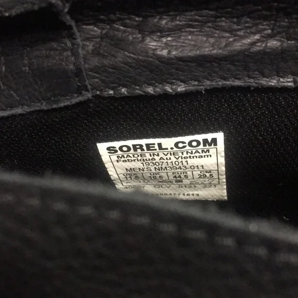 Sorel Black Leather Ankle Boots - Picture 2 of 10